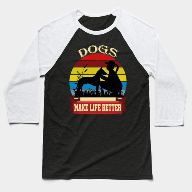 dog Baseball T-Shirt by khalid12